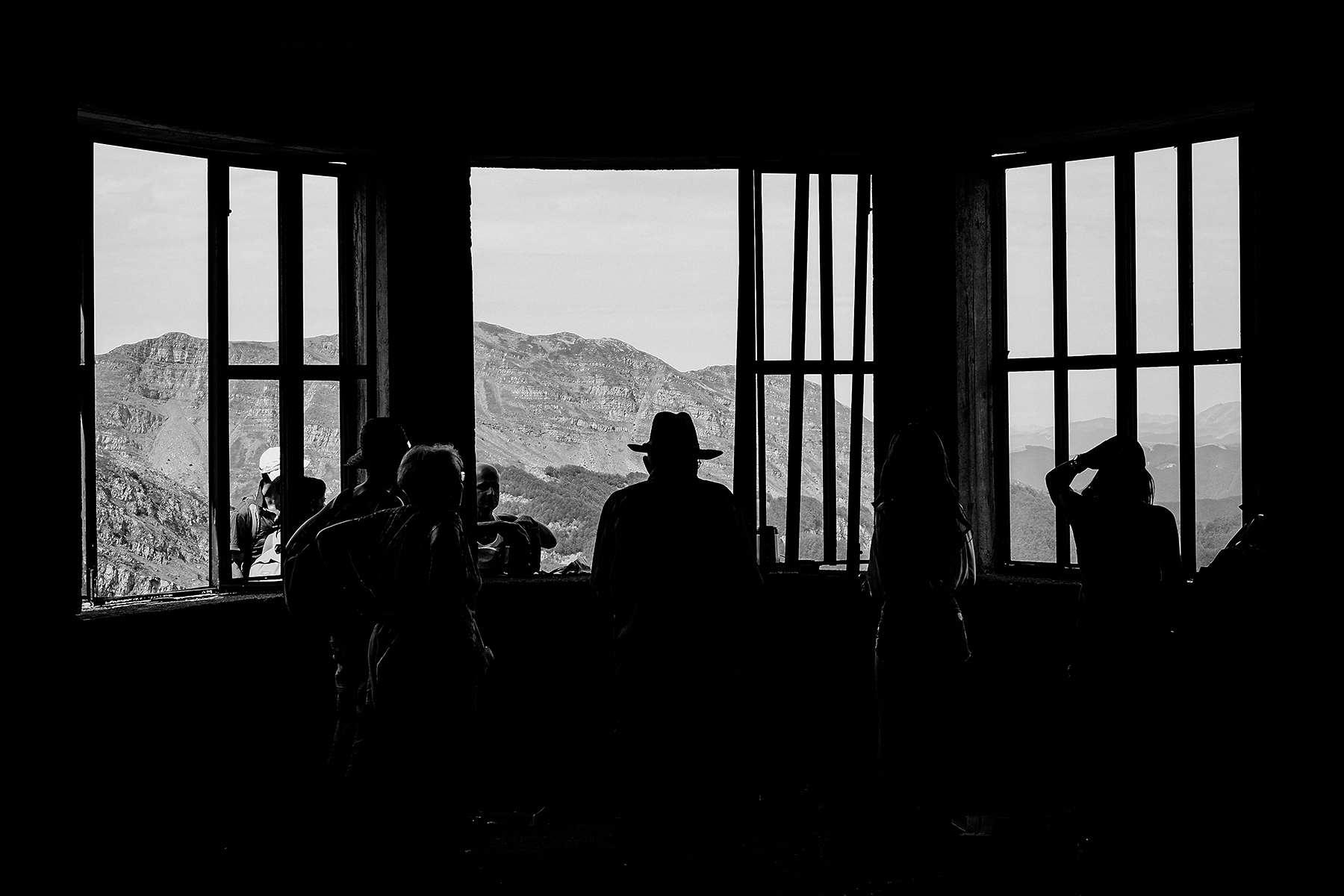 A mountain with a view